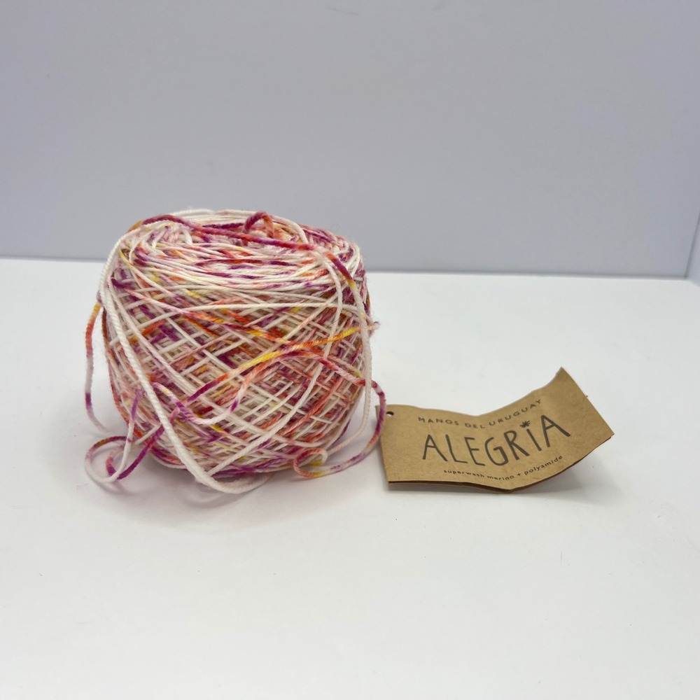 Manos Del Uruguay Alegria Yarn Merino Wool Blend 445 Yds Caracas Hand-Dyed NOS